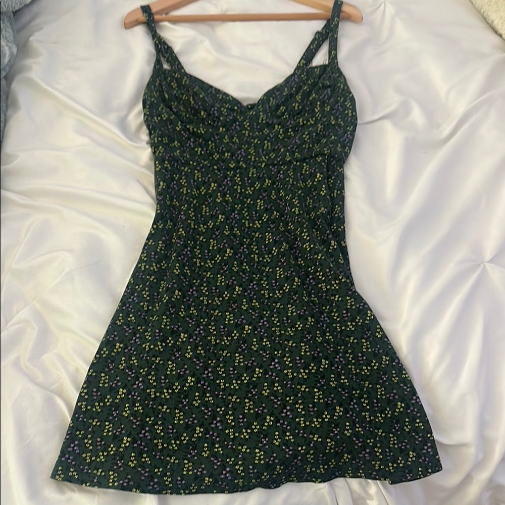 Floral Green Dress